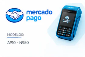 Mercado Pago — terminais compatíveis: A910 · N950